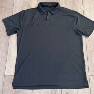 Public Rec Polo Mens XL Gray Go-To Performance Stretch Golf Preppy Athletic